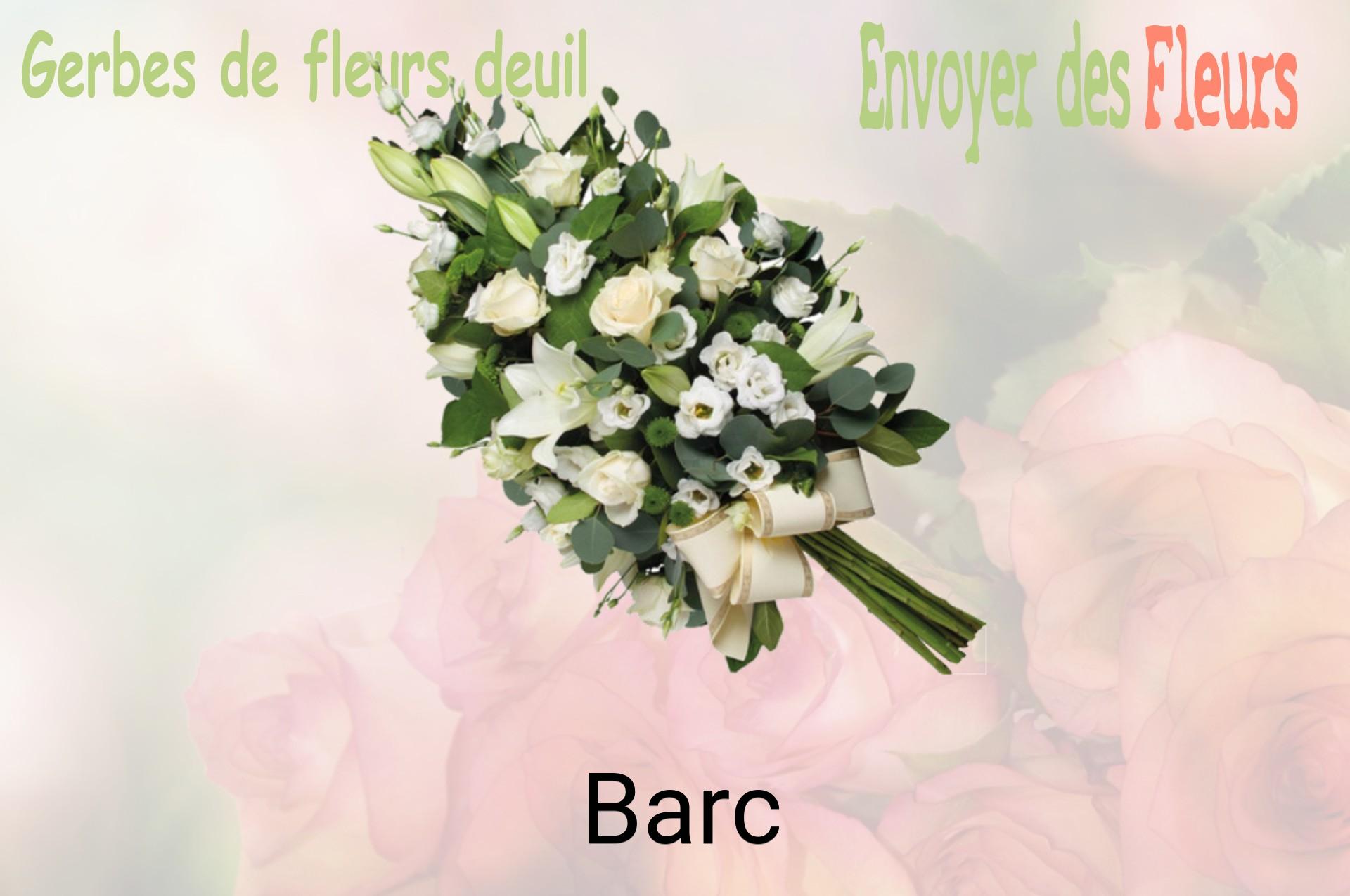 Gerbe de fleurs de deuil livrée à Barc